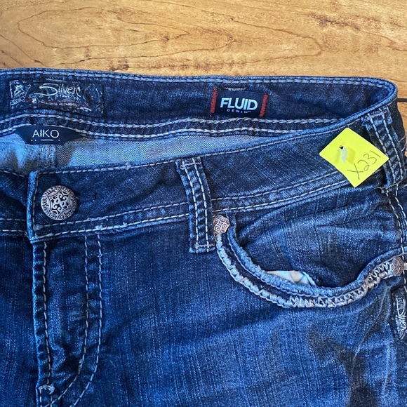 Silver aiko mid Capri jeans - Picture 3 of 7